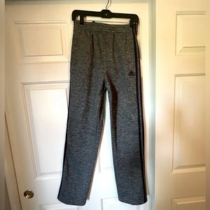 Adidas boys sweatpants, straight leg, size XL (18/20), Dark gray and black